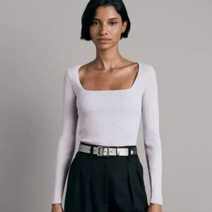 Asher Viscose Long Sleeve Slim Fit Top